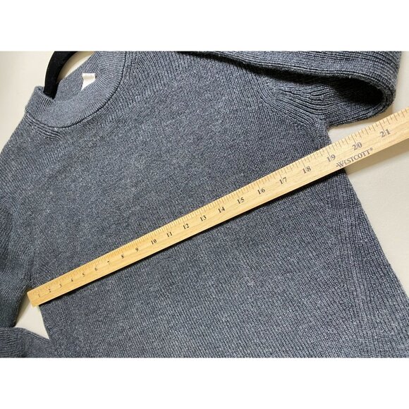 Lululemon Merino Wool Blend Crewneck Sweater size 4 Gray Ribbed Knit Pullover - Picture 6 of 16